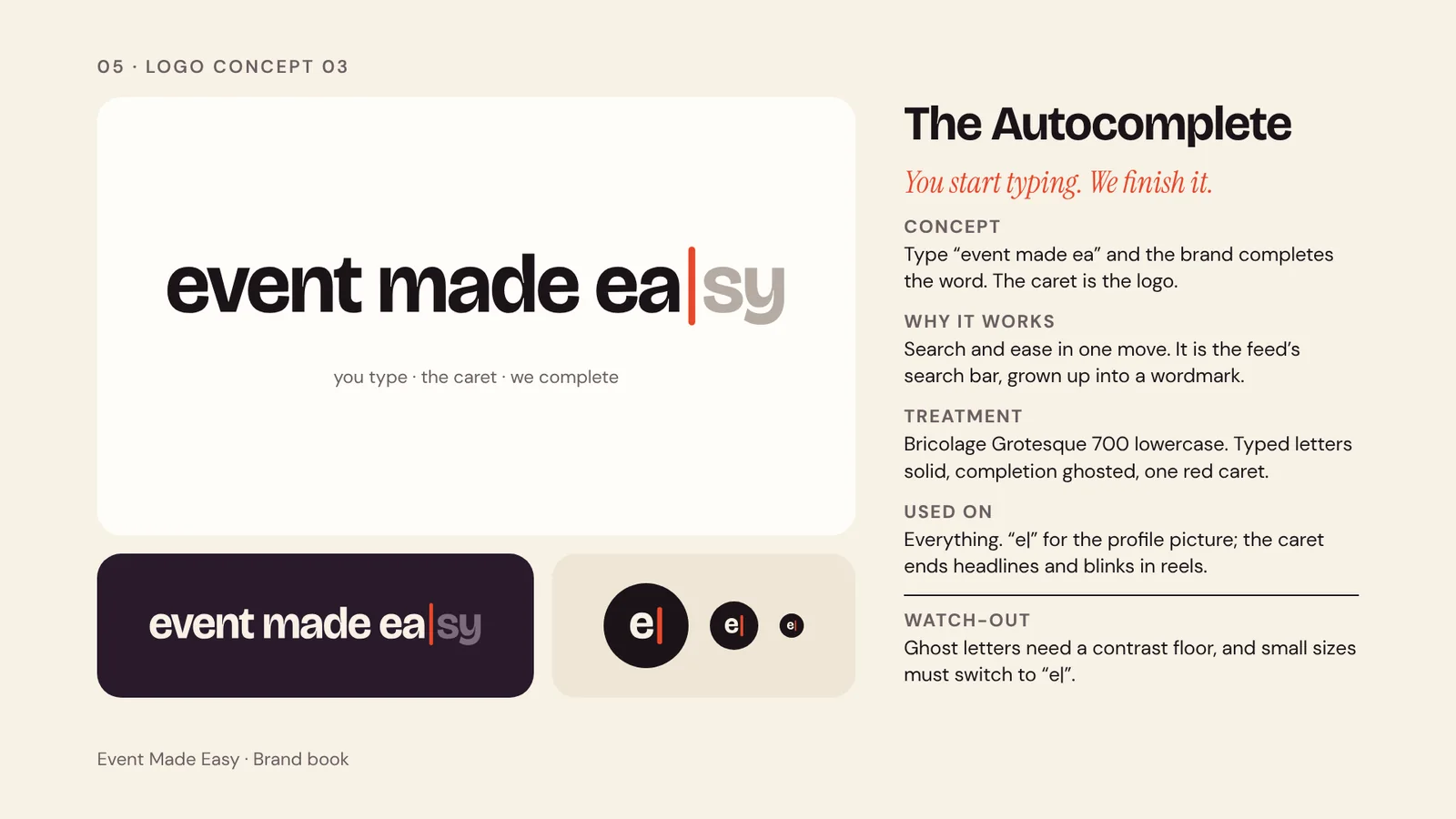 Event Made Easy: the wordmark